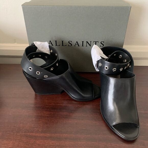 AllSaints pomola ankle strap soft leather sandal size 6 and 7 new - Picture 3 of 10